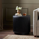 Contemporary Rosenell End Table - Black Oak Veneer