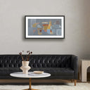 Aurelia Estas Libre by Gregory Gove - 32X185 Black Maple Framed Paper