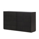 Verity Leo 8 Drawer Dresser - Smoked Black