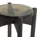 Pivot Relo End Table - Olive Cast Glass
