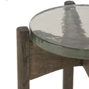 Pivot Relo End Table - Clear Cast Glass