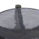 Pivot Relo End Table - Grey Cast Glass