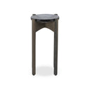 Pivot Relo End Table - Grey Cast Glass