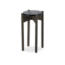 Pivot Relo End Table - Grey Cast Glass