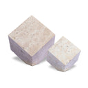 Artisan Travertine Cube Sculpture Set