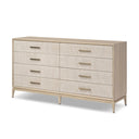 Rosenell 8 Drawer Dresser - Natural Oak Veneer
