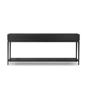 Aveline Rosenell Console Table - 78 - Black Oak Veneer
