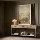 Opulent Rosenell Console Table - 78 - Natural Oak Veneer