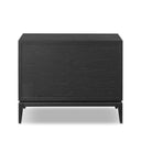 Aether Rosenell Open Nightstand - Black Oak Veneer