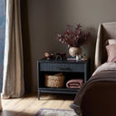 Verity Open Nightstand - Black Oak Veneer