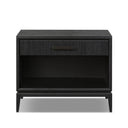 Aether Rosenell Open Nightstand - Black Oak Veneer