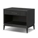 Verity Open Nightstand - Black Oak Veneer