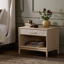 Verity Open Nightstand - Natural Oak Veneer