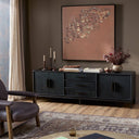 Verity Rosenell Media Console - Black Oak Veneer