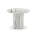 Aveline Stuart End Table - White Calacatta Marble