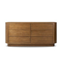 Luminara Paden 6 Drawer Dresser - Seasoned Brown Acacia