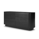 Luminara Paden 6 Drawer Dresser - Aged Black Acacia