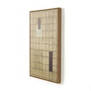 Verity Art - Grid-Seoul II by Jade Dacay - 40X60 White Oak