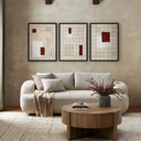 Verity Art - Seoul Triptych by Jade Dacay - 90X40 Black Maple