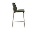 ZEKE COUNTER STOOL - ANTIQUE BRASS BERGEN OLIVE