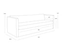 LEANDER SOFA - DANNY DUSTY BROWN