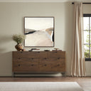 Aetheria Desert No 2 by Melanie Biehle - 40X40 Rustic Walnut Framed Canvas