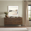 Aetheria Desert No 2 by Melanie Biehle - 40X40 Rustic Walnut Framed Paper