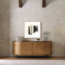 Celeste No 6 by Valeria Sidanez - 32X32 White Oak