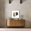 Celeste No 6 by Valeria Sidanez - 32X32 Rustic Walnut