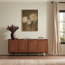 Garden Elegance Peonies by Jess Engle - 30X40 Rustic Walnut