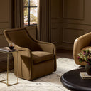 Brinley Swivel Chair - Crypton Henry Coffee