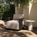 Luxe Tahana Outdoor Metal Swivel Chair