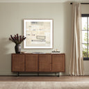 Luxe Artistry Layered Landscape I Love by Elizabeth Sheppell - 40X40 Rustic Walnut