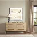 Artistic Layered Landscape II Faith by Elizabeth Sheppell - 40X40 Rustic Walnut