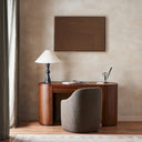 LuxeArt Broken Alphabet by Karen Covey - 32X22 Rustic Walnut