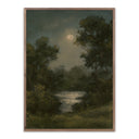 Luxe Artistry Pearl Moon by Lina Gordievsky - 235X32 Rustic Walnut