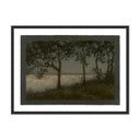 Veridian The Night Is Bright by Lina Gordievsky - 40X30 Black Maple