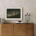 Veridian The Night Is Bright by Lina Gordievsky - 32X24 Rustic Walnut