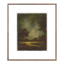 Aetherial Mystique Of Nightfall by Lina Gordievsky - 28X32 Rustic Walnut