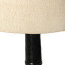 Luxe Nerissa Floor Lamp - Glossy Black Cast Aluminum