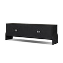 Valentina Cressida Media Console - Black Linen