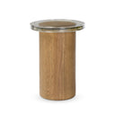 Lira Small End Table - Clear Cast Glass