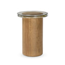 Lira Small End Table - Clear Cast Glass