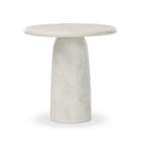 Verity Janice End Table - Textured Lunar Concrete
