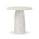 Verity Janice End Table - Textured Lunar Concrete