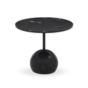 Solara Viola End Table - Black Marble