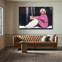 Elysian Princess Bianca by Slim Aarons - 72X48 Black Maple