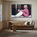 Elysian Princess Bianca by Slim Aarons - 72X48 White Oak