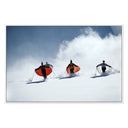 Luxe Haven Caped Skiers by Slim Aarons - 72X48 White Maple