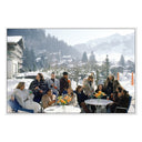 Aether Collection Drinks At Gstaad by Slim Aarons - 72X48 White Maple